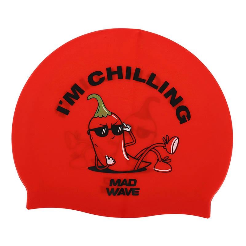 Шапочка для плавания Mad Wave для взрослых Chilling M055315 Красный (60444246) Шапочка для плавания Mad Wave для взрослых Chilling M055315 Красный (60444246)