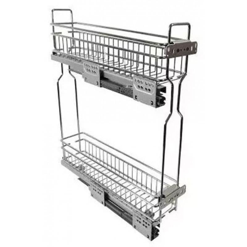 Карго SPARK 3D правое на скрытых направляющих 150 мм Хром (010908)