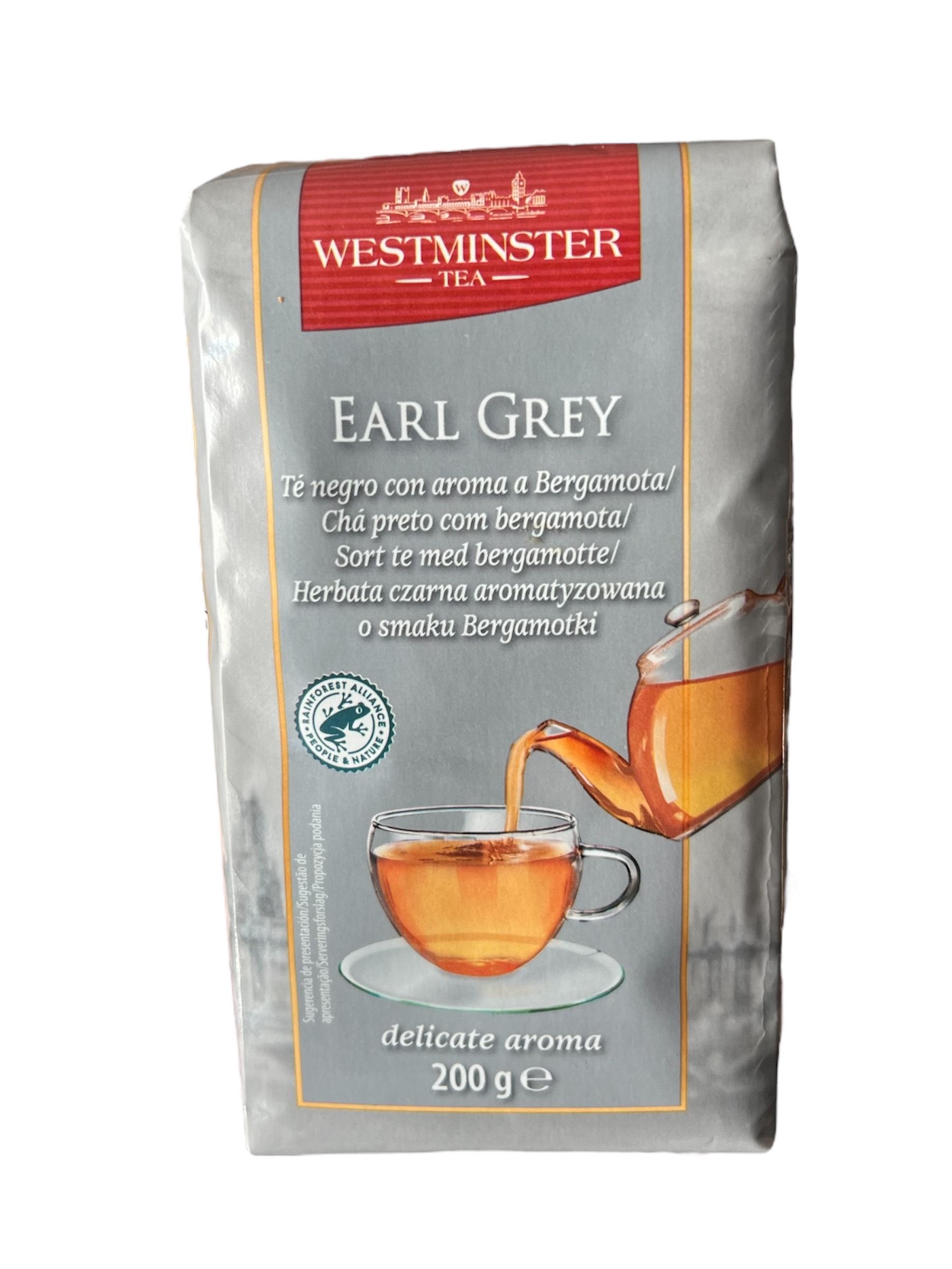 Чай чорний розсипний Westminster Earl Grey з бергамотом 200 г Чай чорний розсипний Westminster Earl Grey з бергамотом 200 г