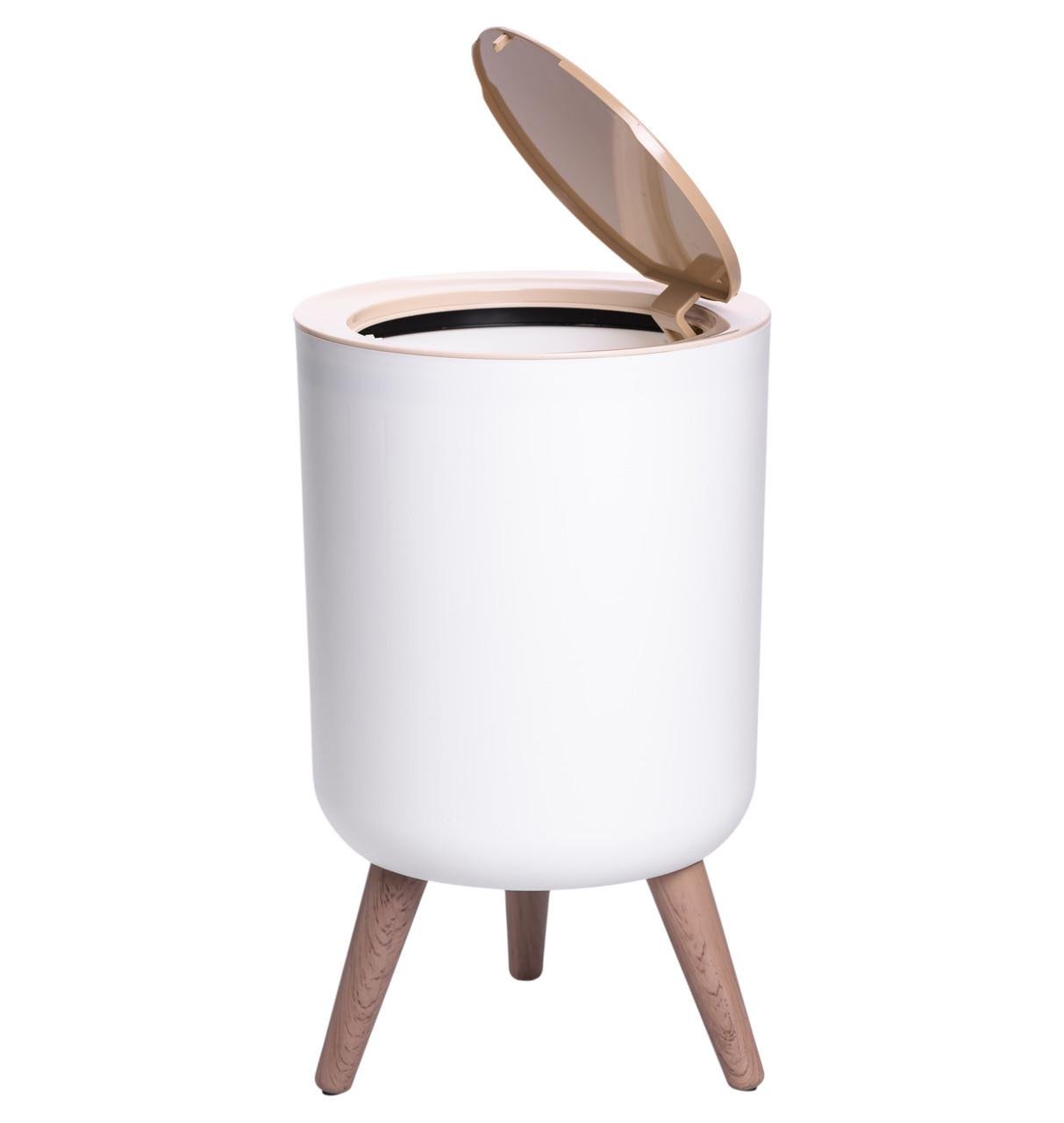 Мусорное ведро с клик-крышкой на ножках 8 л (HP-45-13)