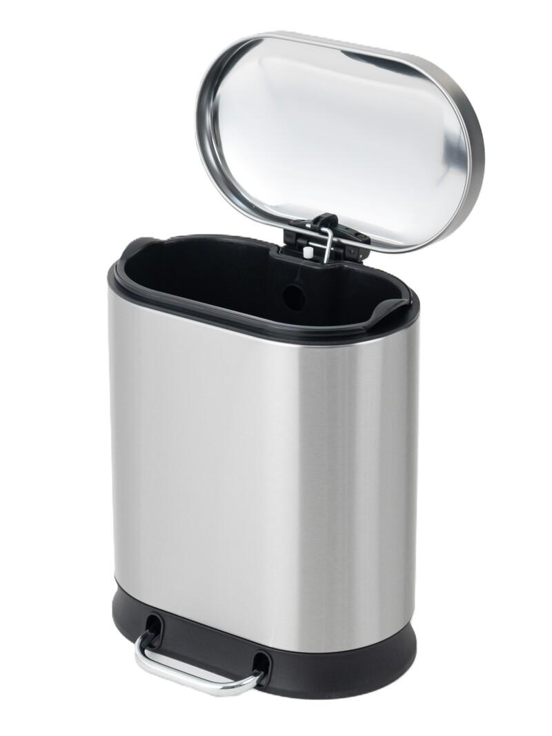 Відро для сміття MIXXUS Premium Strong-TC0120 SS Color 20 л з плавним закриттям нержавіюча сталь (OL-MI7081) - фото 2