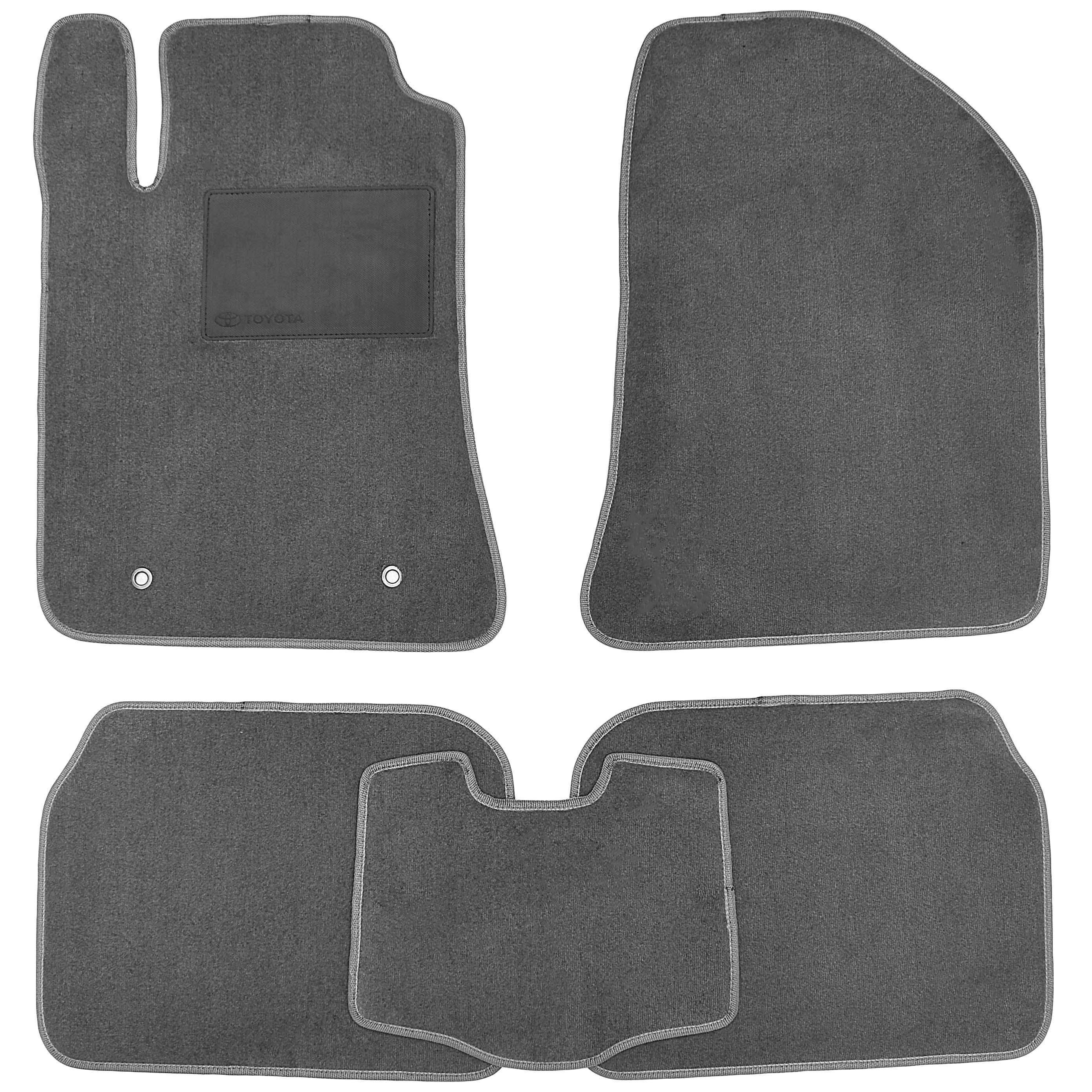 Коврики в салон Optimal для Toyota Avensis 2003-2008 текстильные Серый (169183)