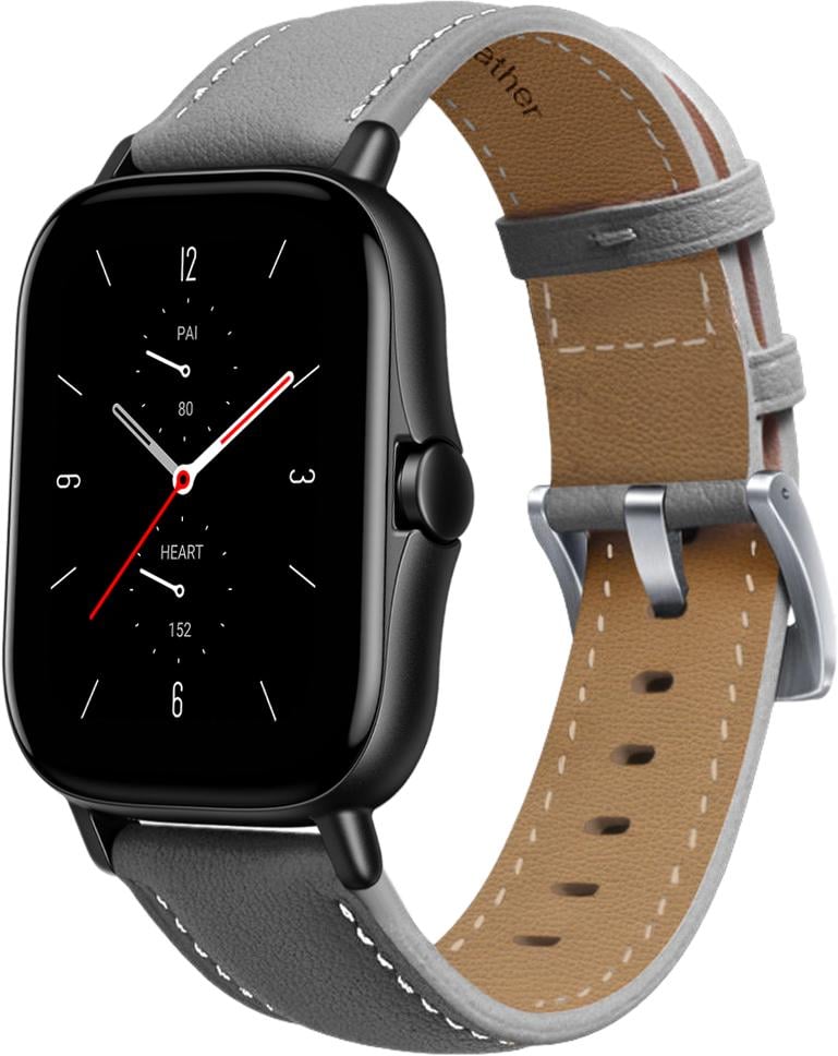 Ремешок кожаный Folsa для Amazfit GTS 2 Grey (31529-33)