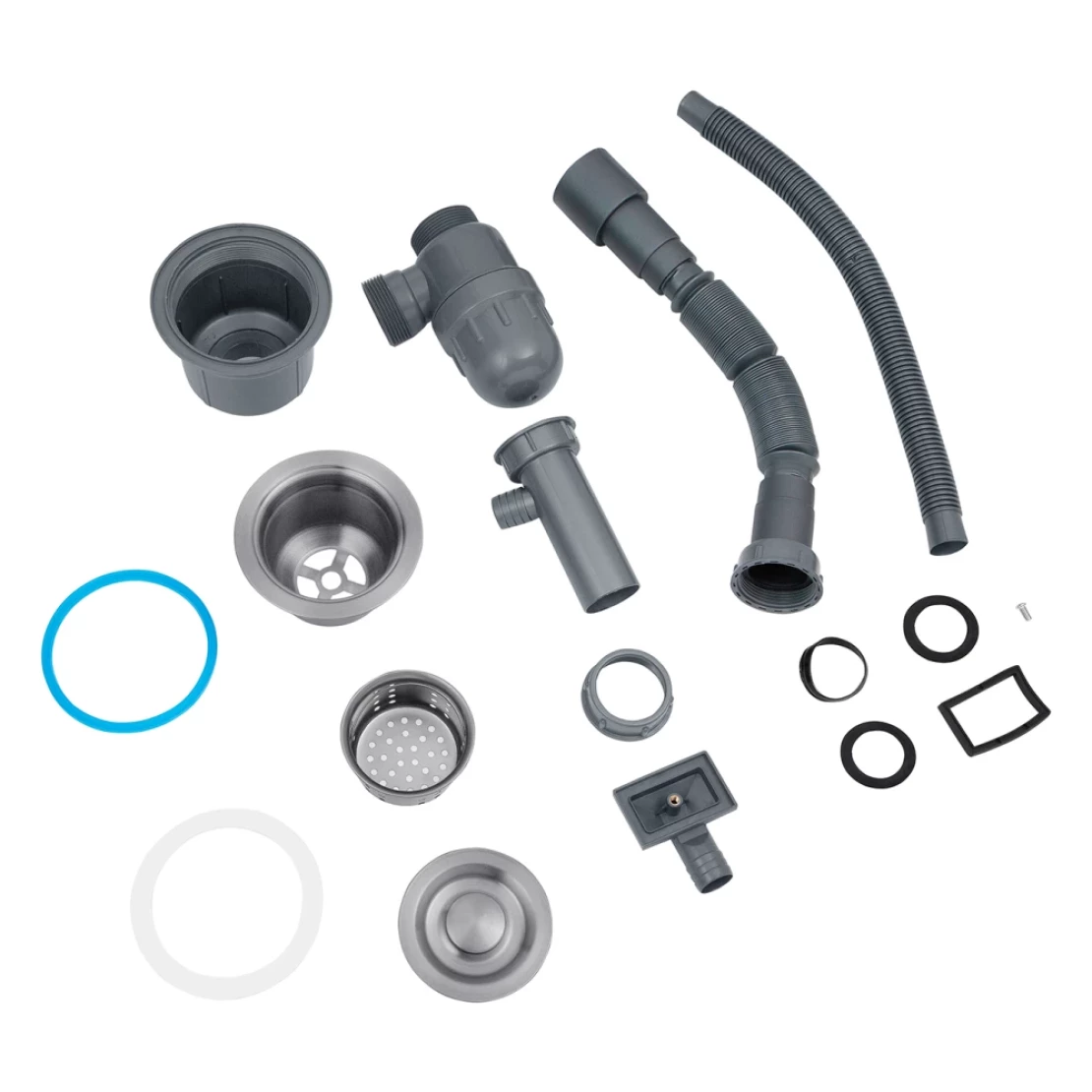 Мийка для кухні Kroner KRP Derby 5843HM Brush 2,5/0,5 мм з нержавіючої сталі (CV027235) - фото 8 Мийка для кухні Kroner KRP Derby 5843HM Brush 2,5/0,5 мм з нержавіючої сталі (CV027235) - фото 8