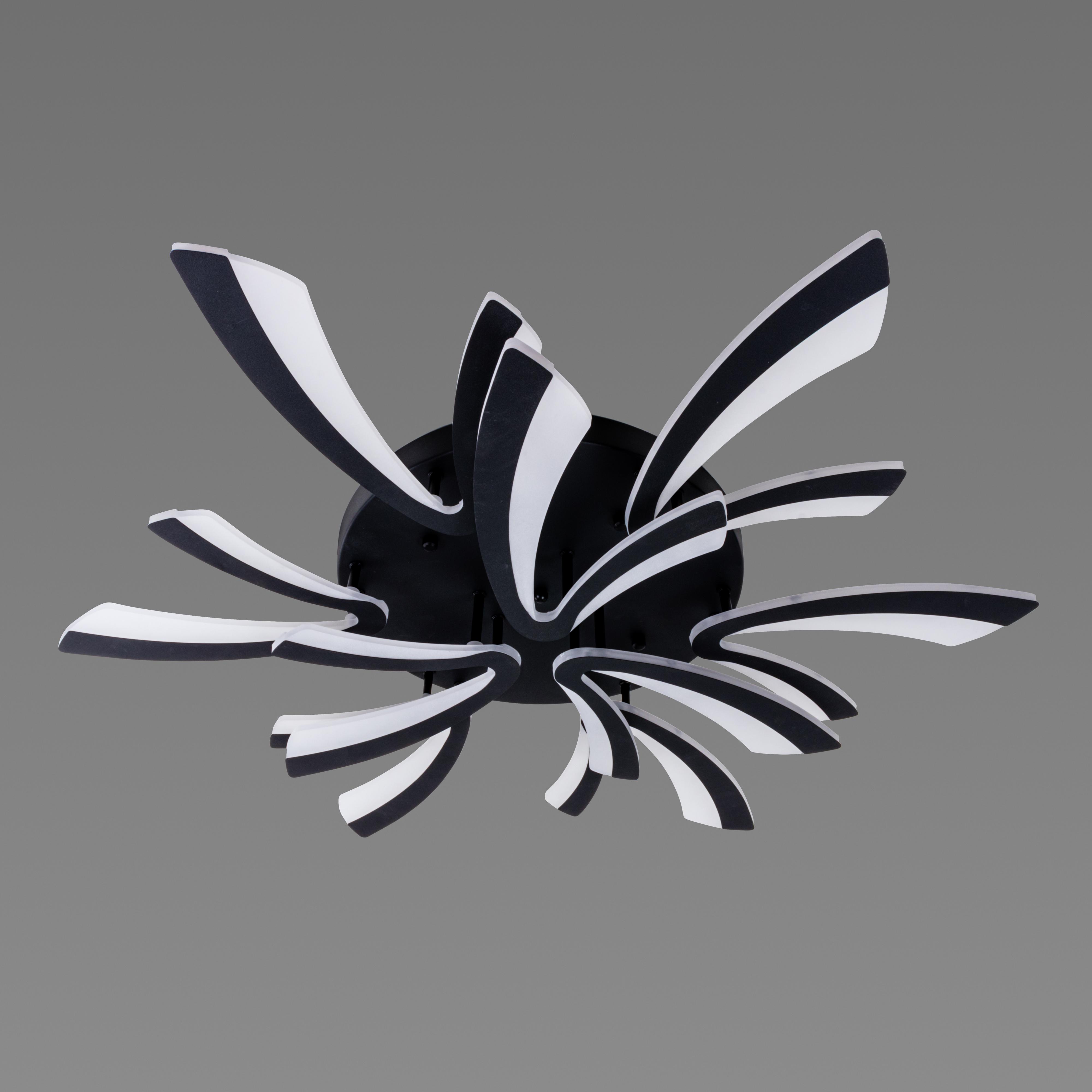 Люстра светодиодная акриловая Sirius 6042-9 BK 92W (000040359)