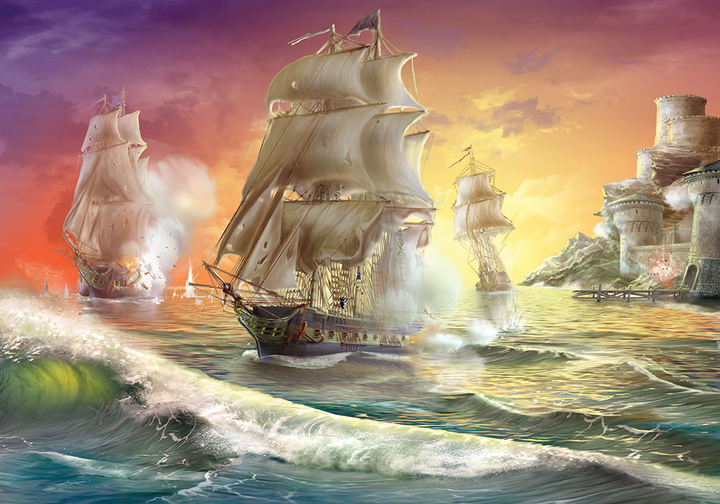 Пазли Danko Toys с.5 №6 Warships С380-05-06 380 ел.
