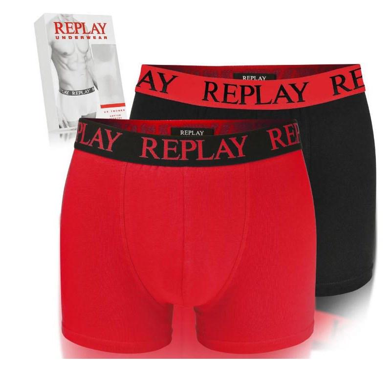 Трусы боксеры мужские анатомические Replay 2 шт. L Черный/Красный (7575754) - фото 3 Трусы боксеры мужские анатомические Replay 2 шт. L Черный/Красный (7575754) - фото 3