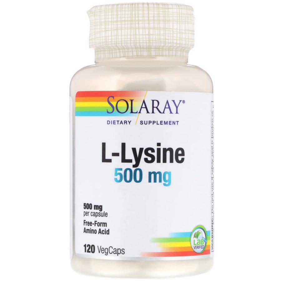 Амінокислота Solaray L-Lysine 500 мг 120 вегакапс. (8051)