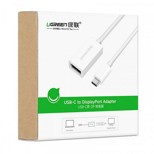 Переходник UGREEN MM130 USB-C to DisplayPort Adapter 14,5 см Белый (40372) - фото 4