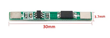 Контроллер BMS 1S 3,7V 2A заряда/разряда Li-ion для батарей 18650 (18236435) - фото 3