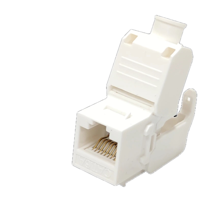 Модуль соединительный LW Keystone RJ45 Cat.6a UTP Slim для сетевых розеток и патч-панелей Белый (27918224)