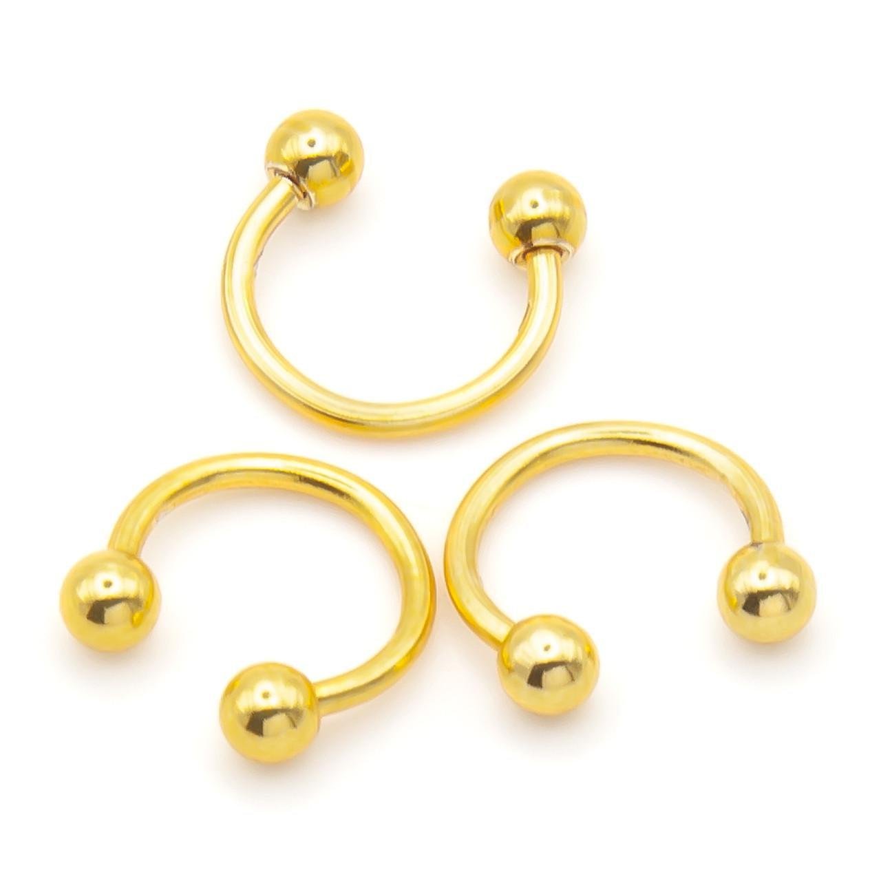 Серьга для пирсинга Циркуляр шарик 8х3х1 мм 1 шт. Золотистый (ПС0803ц49) Серьга для пирсинга Циркуляр шарик 8х3х1 мм 1 шт. Золотистый (ПС0803ц49)