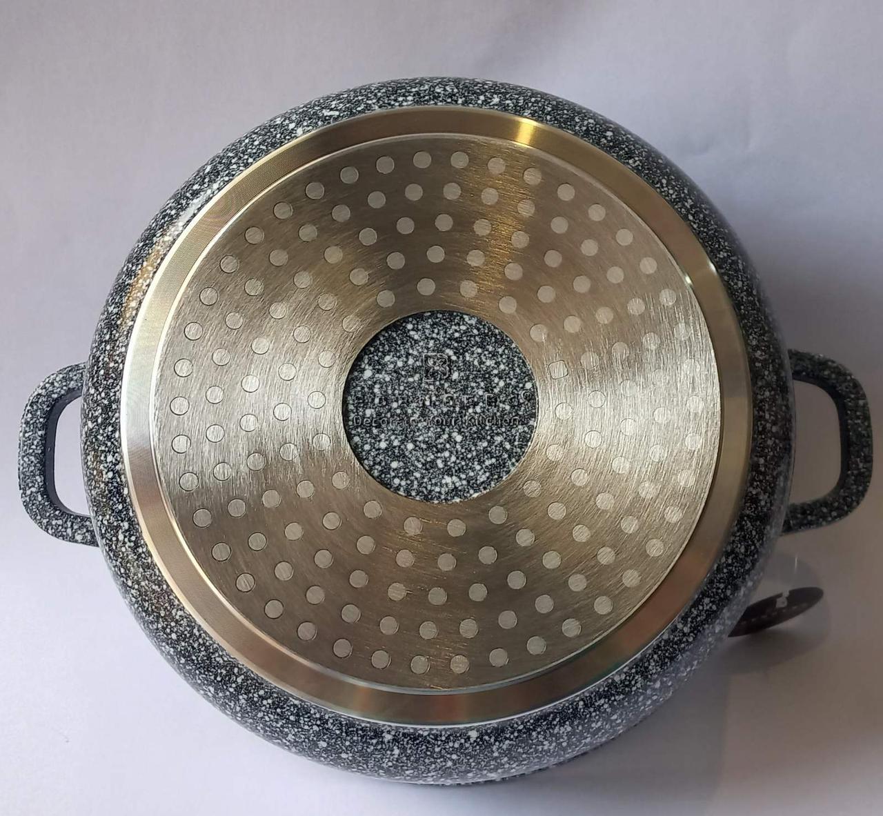 Кастрюля Edenberg со стеклянной крышкой гранитное покрытие 4,5 л (EB-3978) - фото 5 Кастрюля Edenberg со стеклянной крышкой гранитное покрытие 4,5 л (EB-3978) - фото 5