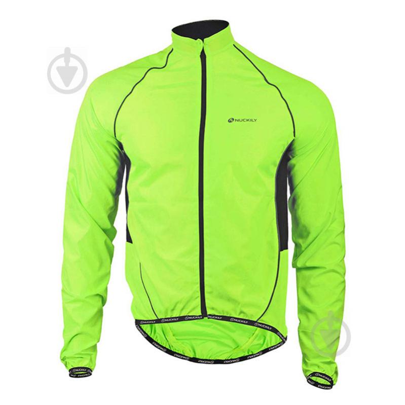 Ветровка велосипедная Nuckily MJ004 Fluorescent M Салатовый (5081-14966)