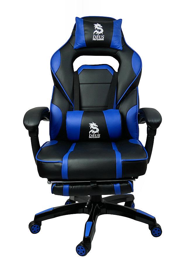 Кресло компьютерное DEUS Large Черный/Синий (10195951) - фото 3 Кресло компьютерное DEUS Large Черный/Синий (10195951) - фото 3