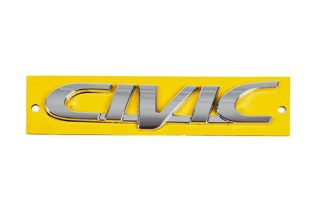 Надпись Civic Davs Auto для Honda Civic 1995-2001 гг. abs-пластик Хром