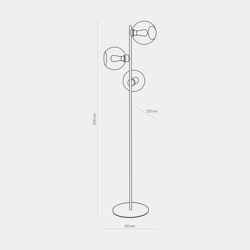 Торшер TK Lighting Cubus 5239 Graphite - фото 4