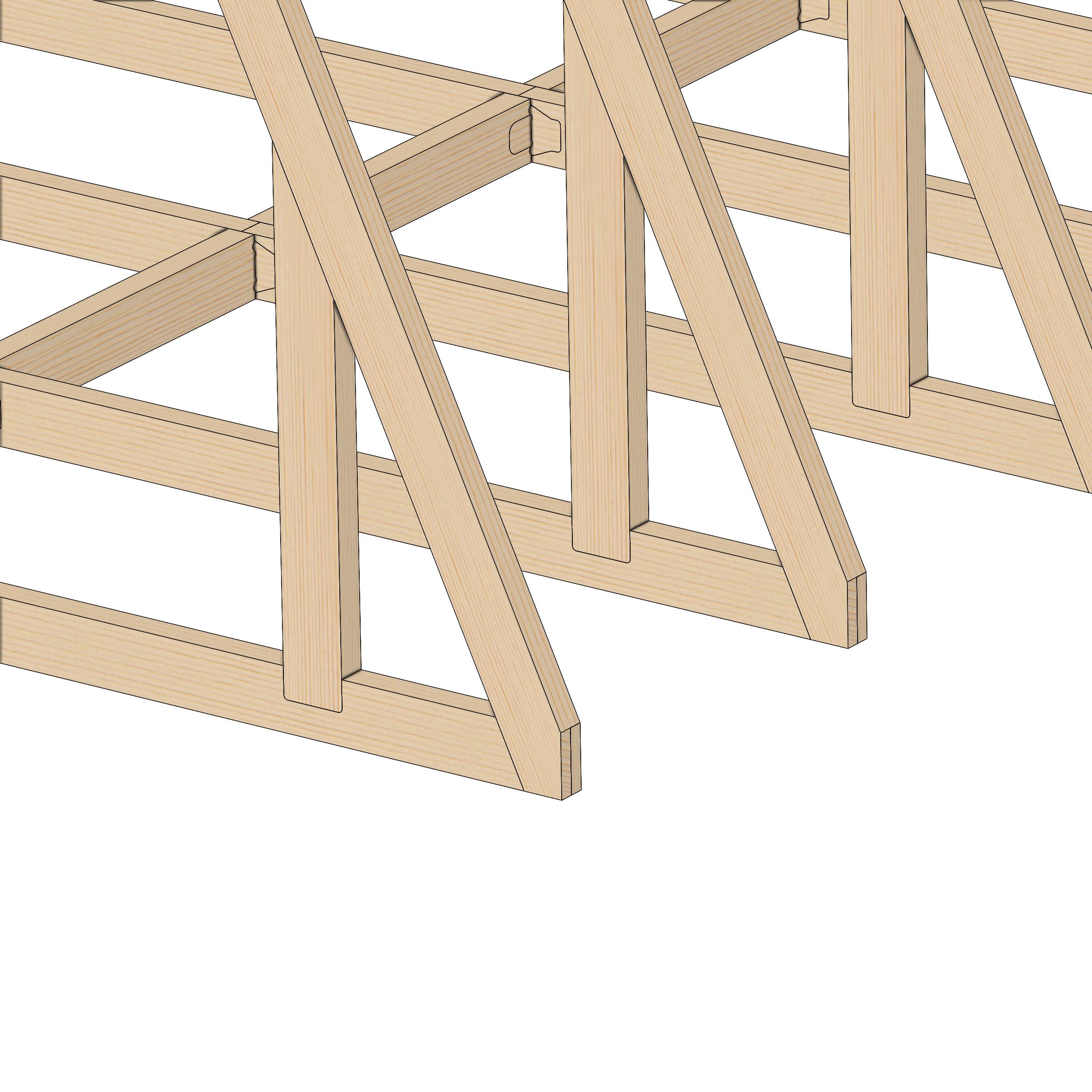 Модульний будинок Freewood Kit 90 A-Frame конструктор каркасу/2 поверхи S 27,9 м2 (FFW KIT90A) - фото 4