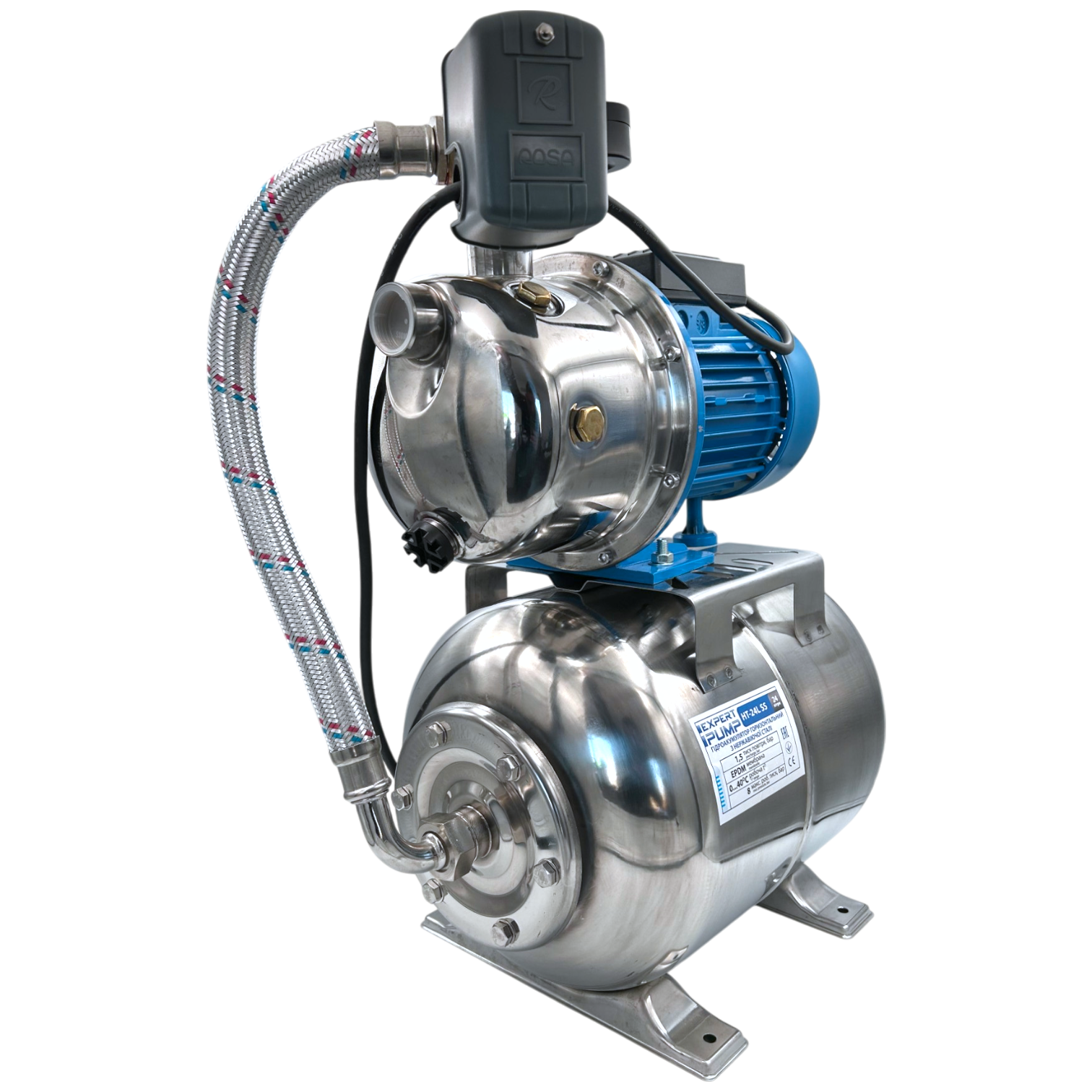 Автоматическая насосная станция EP JS100/24SS 1,1 кВт H=50м Q=50 л/мин - фото 2