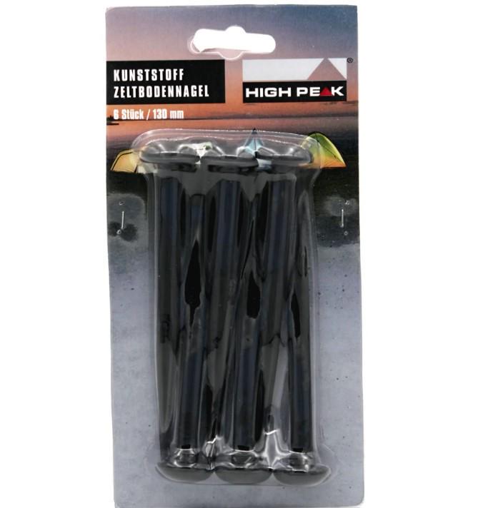 Колышки High Peak ABS Mushroom Peg 13 см 6 шт. Black (42216)