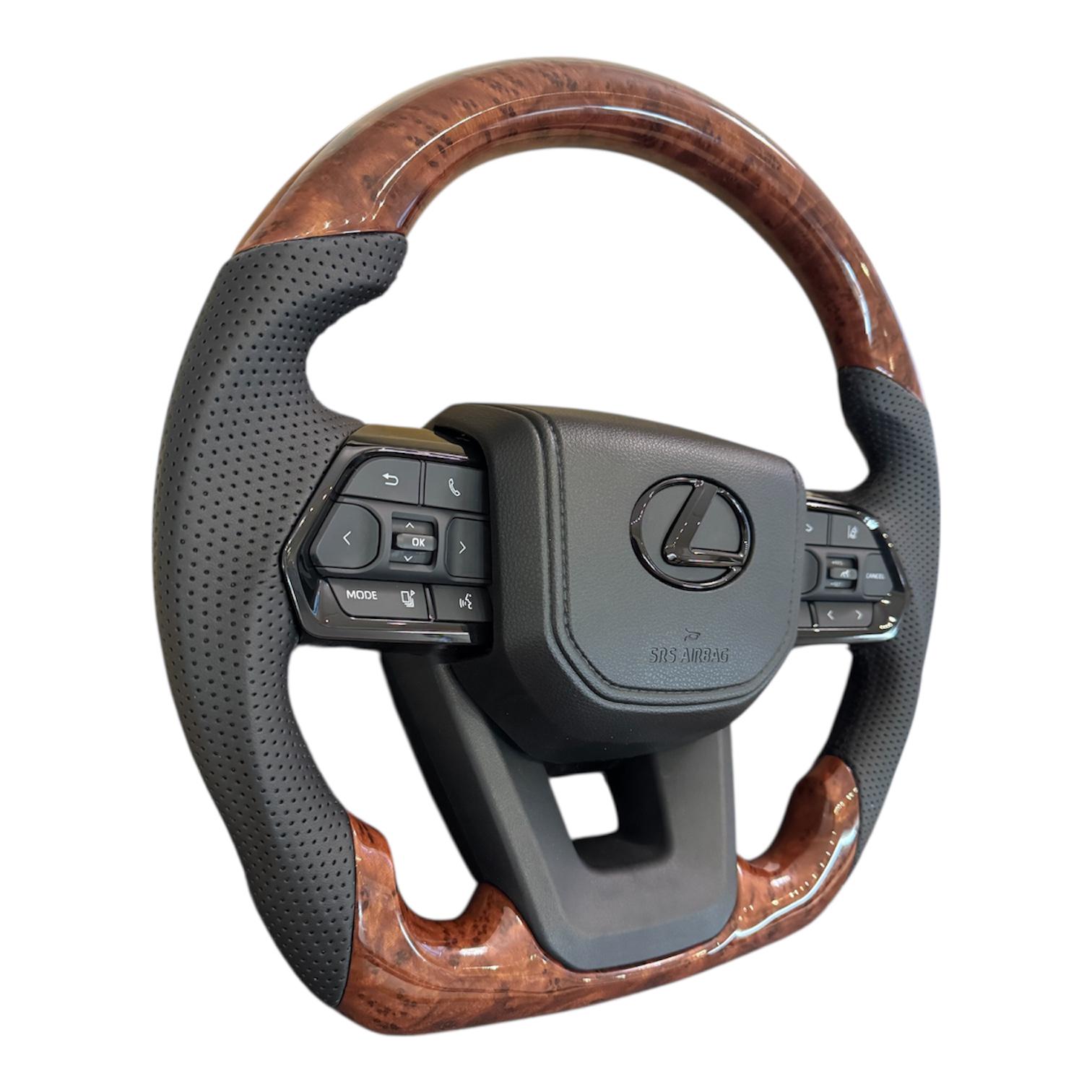 Кермо анатомічне для Lexus LX470/GX470 в сборі логотип чорний глянець (30386333) - фото 3