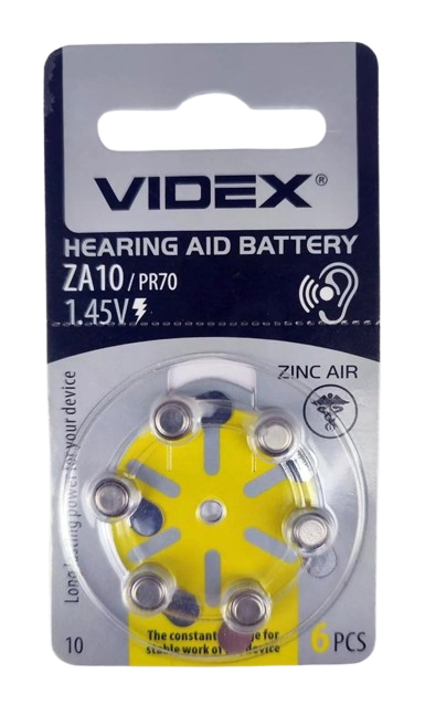 Батарейка повітряно-цинкова Videx ZA10 (2798165619) Батарейка повітряно-цинкова Videx ZA10 (2798165619)