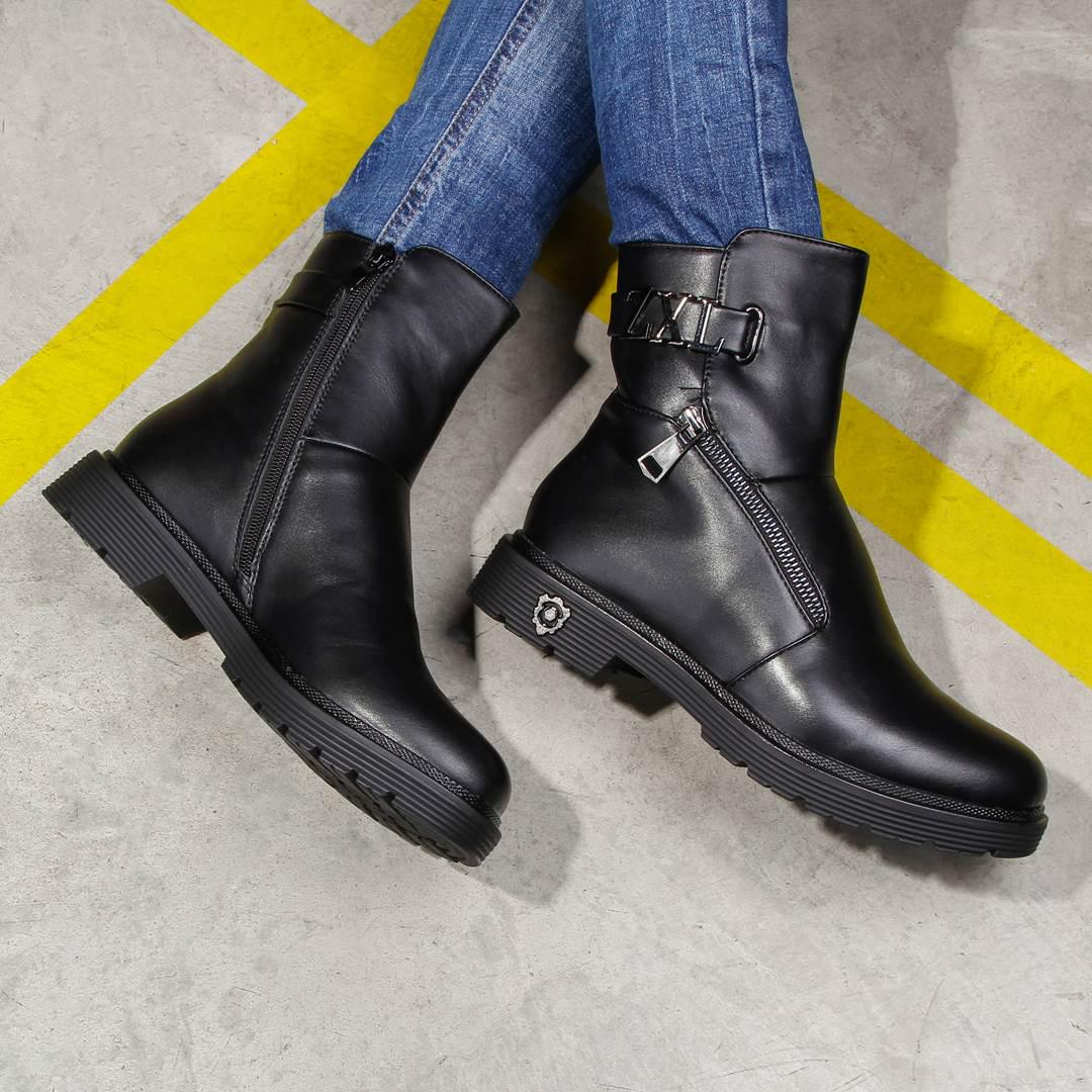 Ботинки женские зимние с декором 325863 р. 37 23,5 см