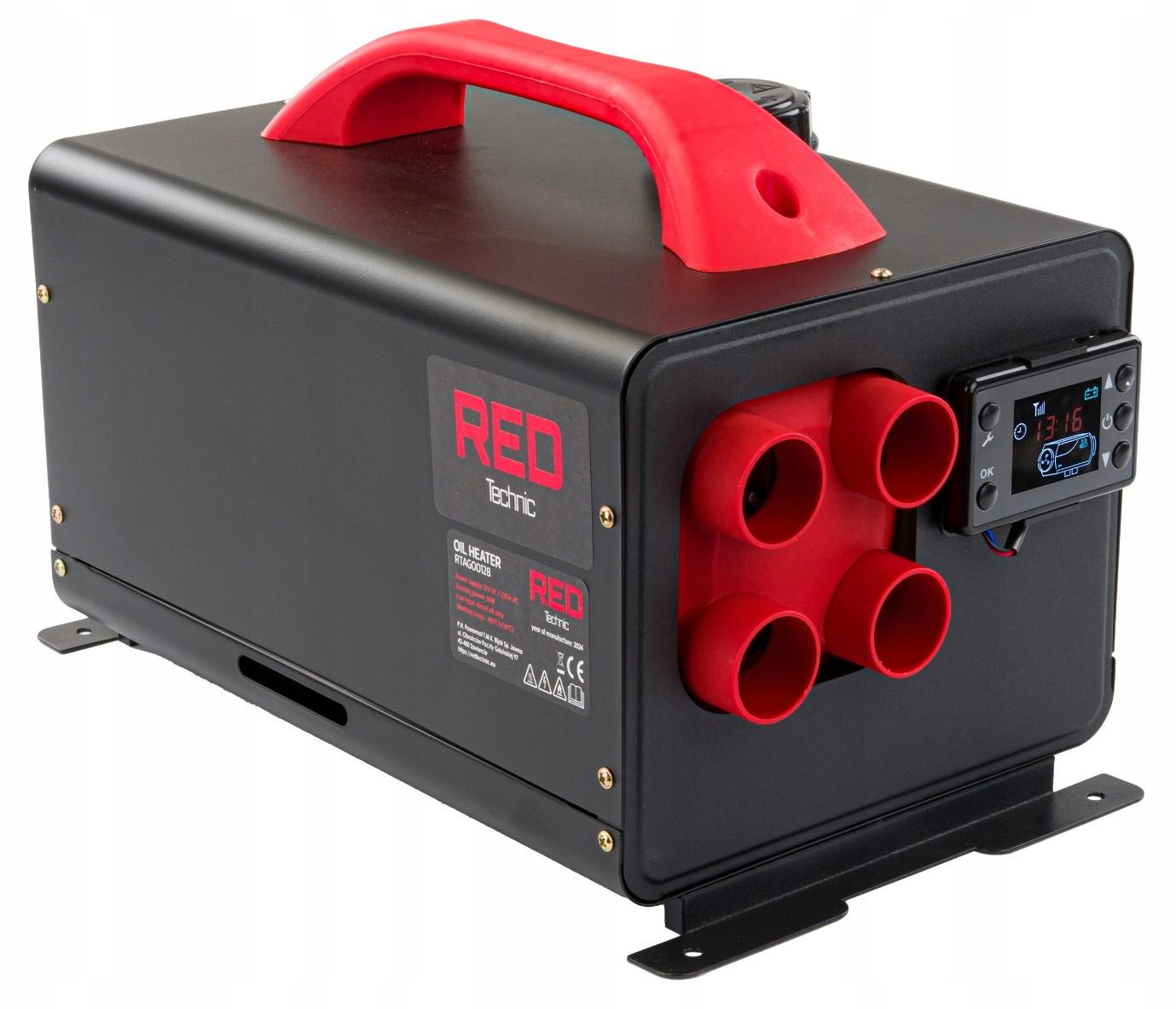Обогреватель дизельный автономный Red Technic RTAGO0128 для автомобиля и помещений 12/24/220 В 8 кВт (RTAGO0128)