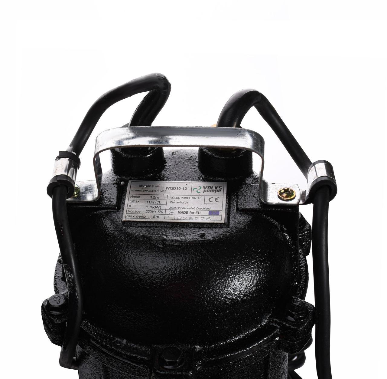 Насос фекальний VOLKS pumpe WQD10-12 1,1 кВт (000012092) - фото 5