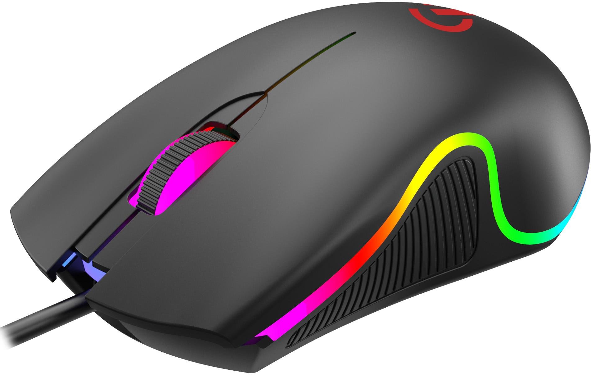 Компьютерная мышка проводная GamePro GM117 с подсветкой Black (26449378)