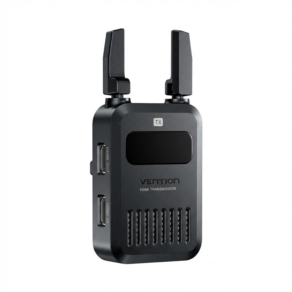 Видеосендер беспроводной HDMI Vention 200 м 1080P 5.8 ГГц Черный (ADUB0)