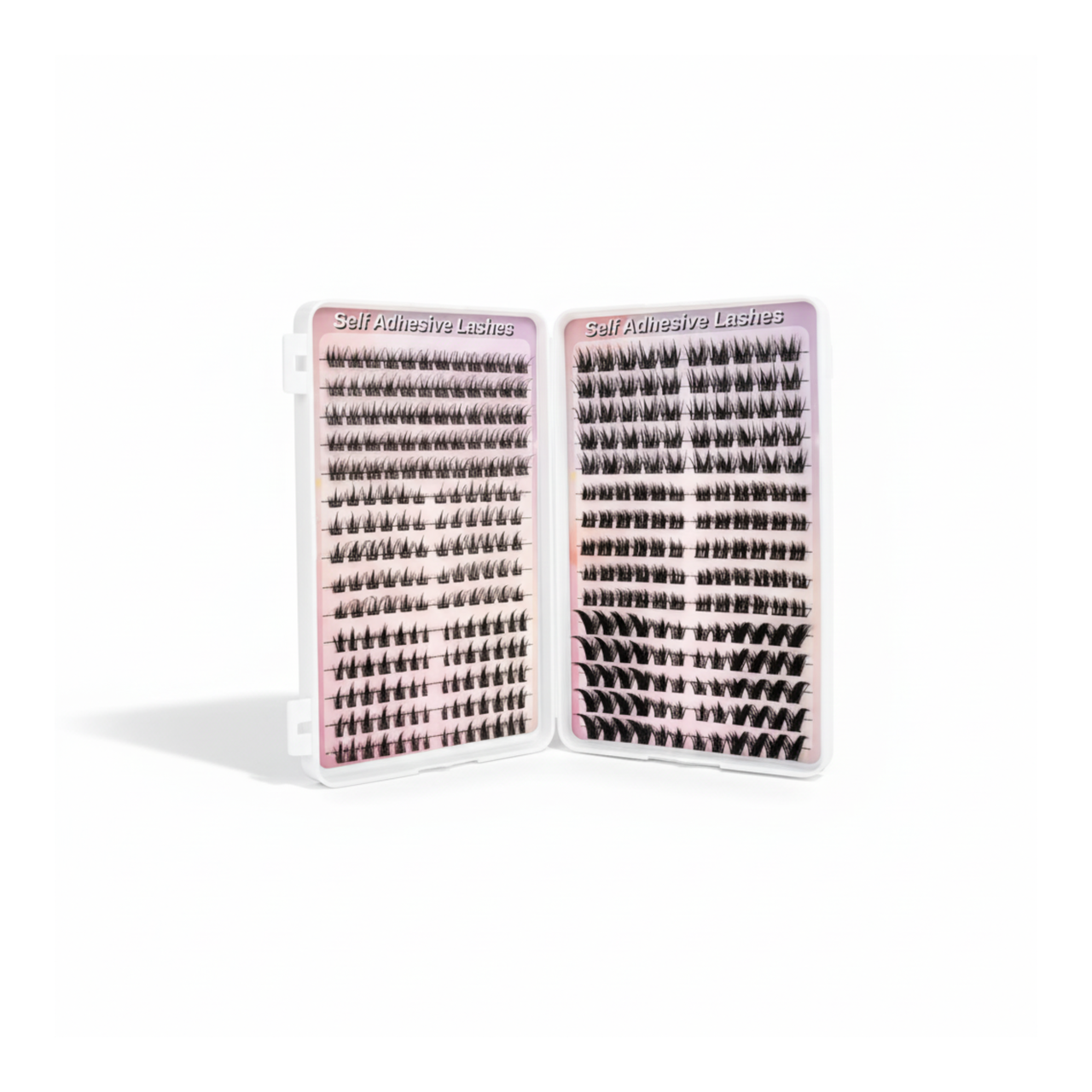 Вії-пучки самоклейні накладні Self Adhesive Lashes вигин 30D пучкові вії 360 шт. Чорний (2863318711)