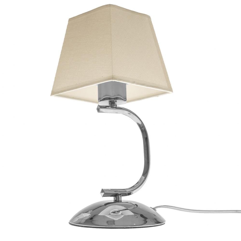 Настольная лампа Brille BKL-653T/1 E27 CH с абажуром