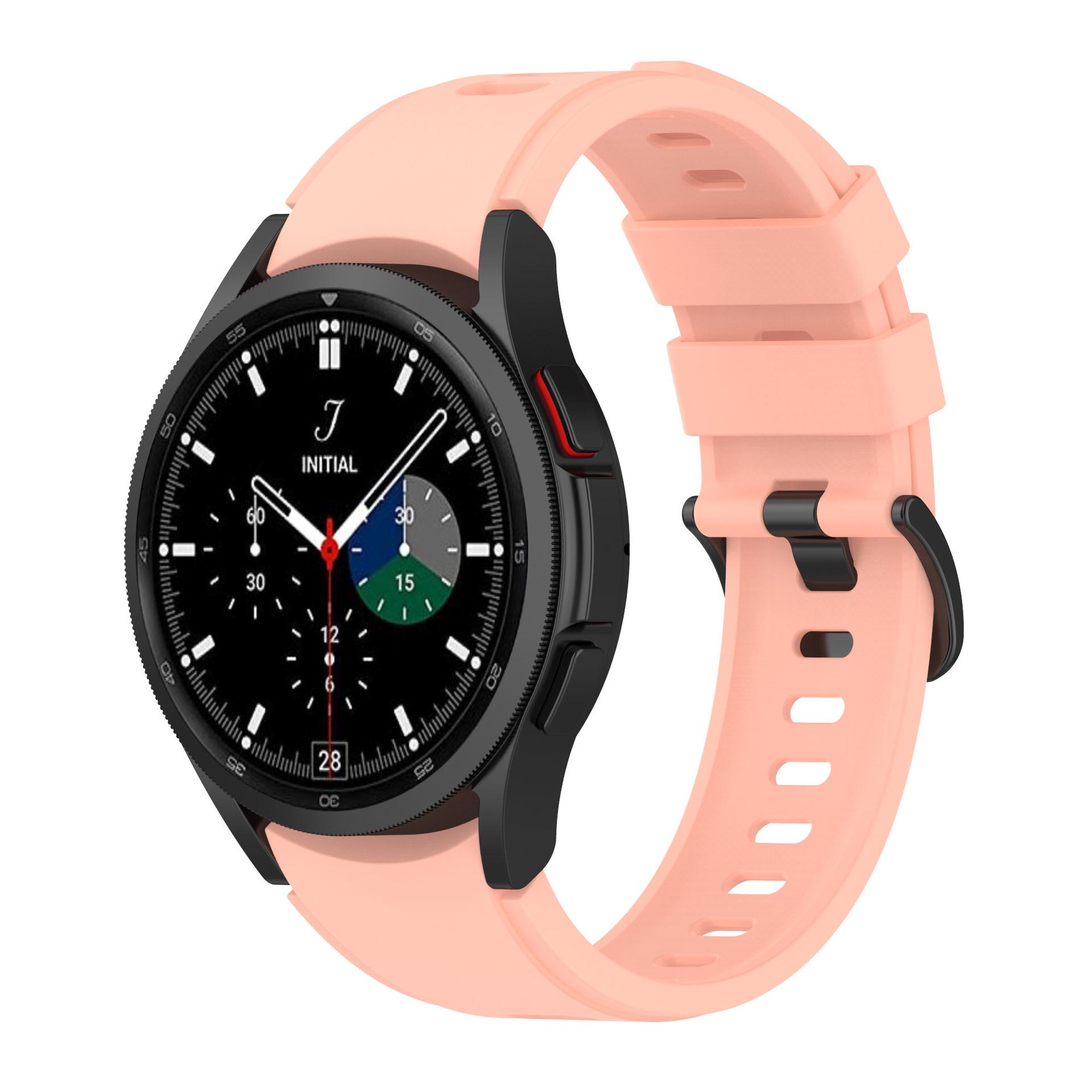 Браслет силіконовий Watchbands RiccoOne для Samsung Galaxy Watch 4 Рожевий (EP09-2WB45015928)