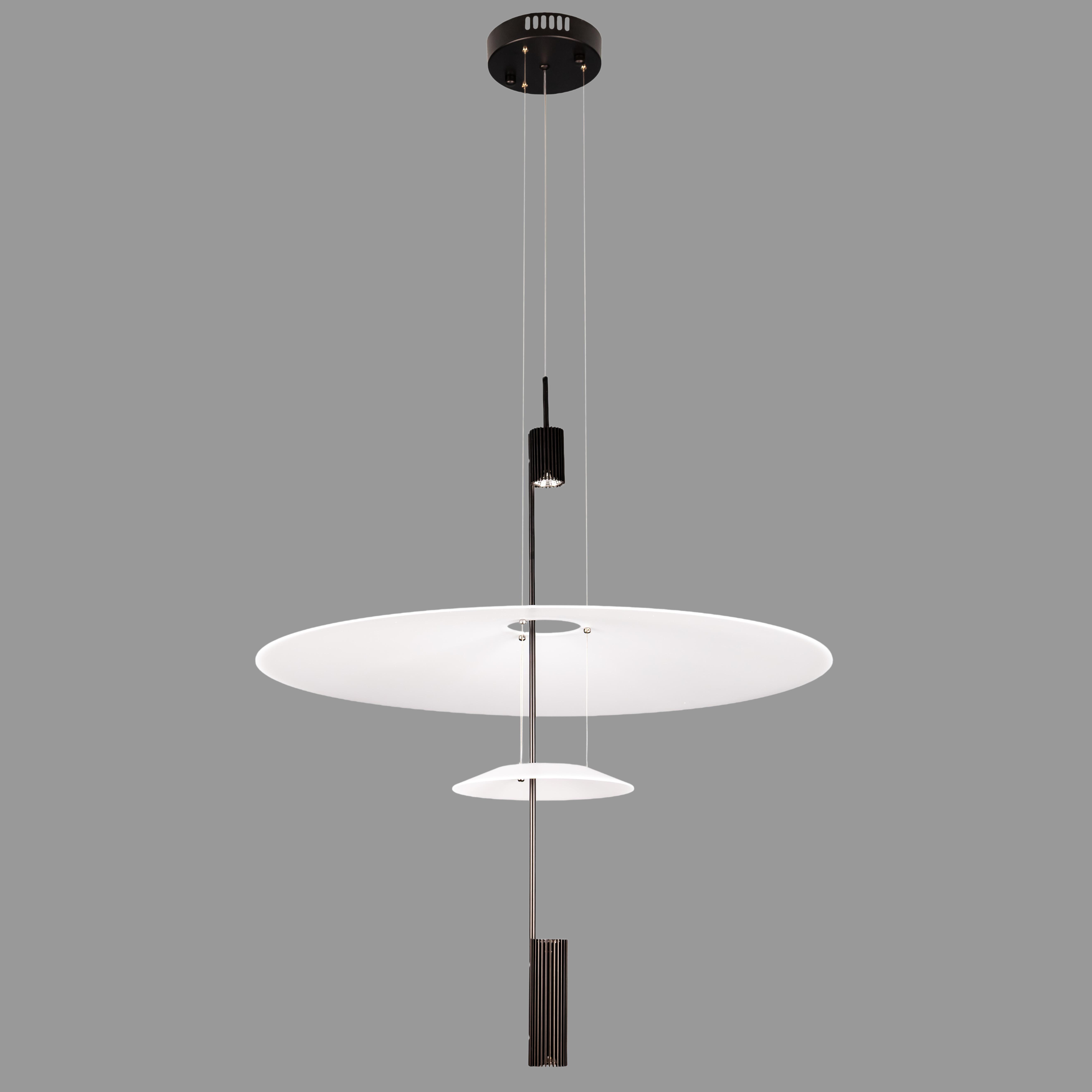 Люстра дизайнерская Flamingo 12W Черный (92-D1183 (680+215) BK)