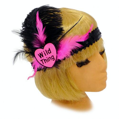 Резинка на голову Wild Thing Seta Decor 16-685BLK-ML