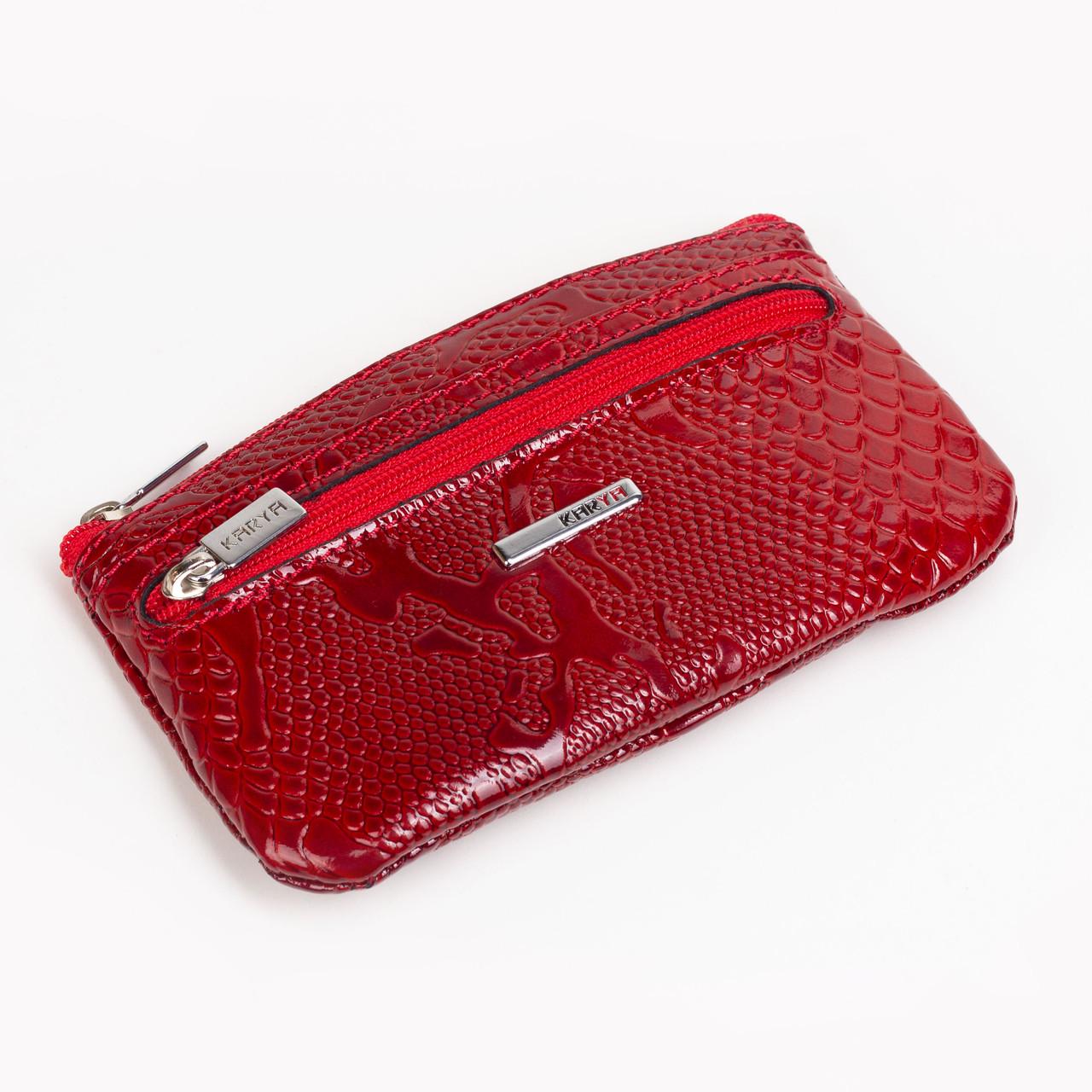 Ключниця жіноча шкіряна Karya 435-019 під рептилію Червоний