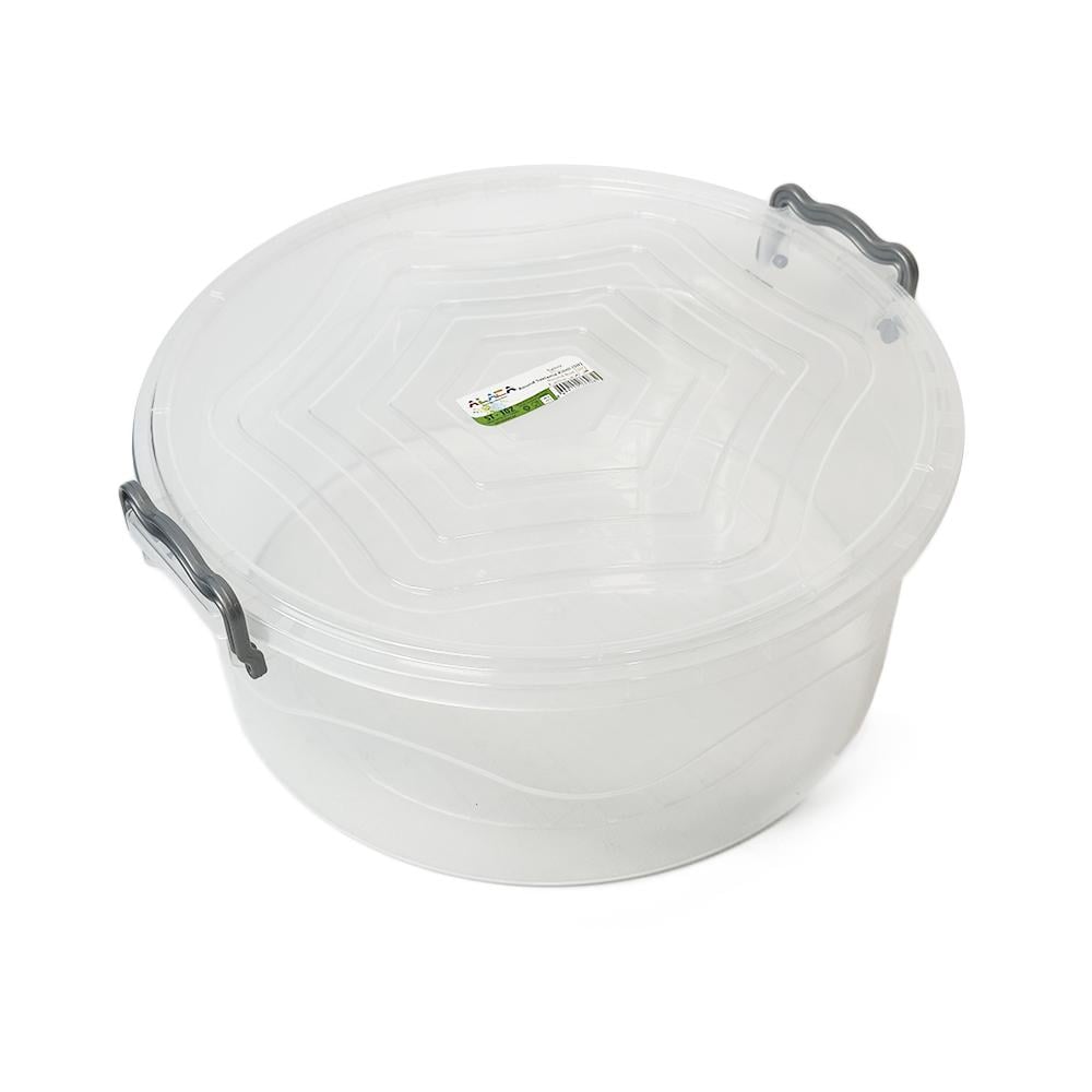 Контейнер харчовий SNMZ JUMBO з кришкою круглий пластик 5 л Прозорий Контейнер харчовий SNMZ JUMBO з кришкою круглий пластик 5 л Прозорий