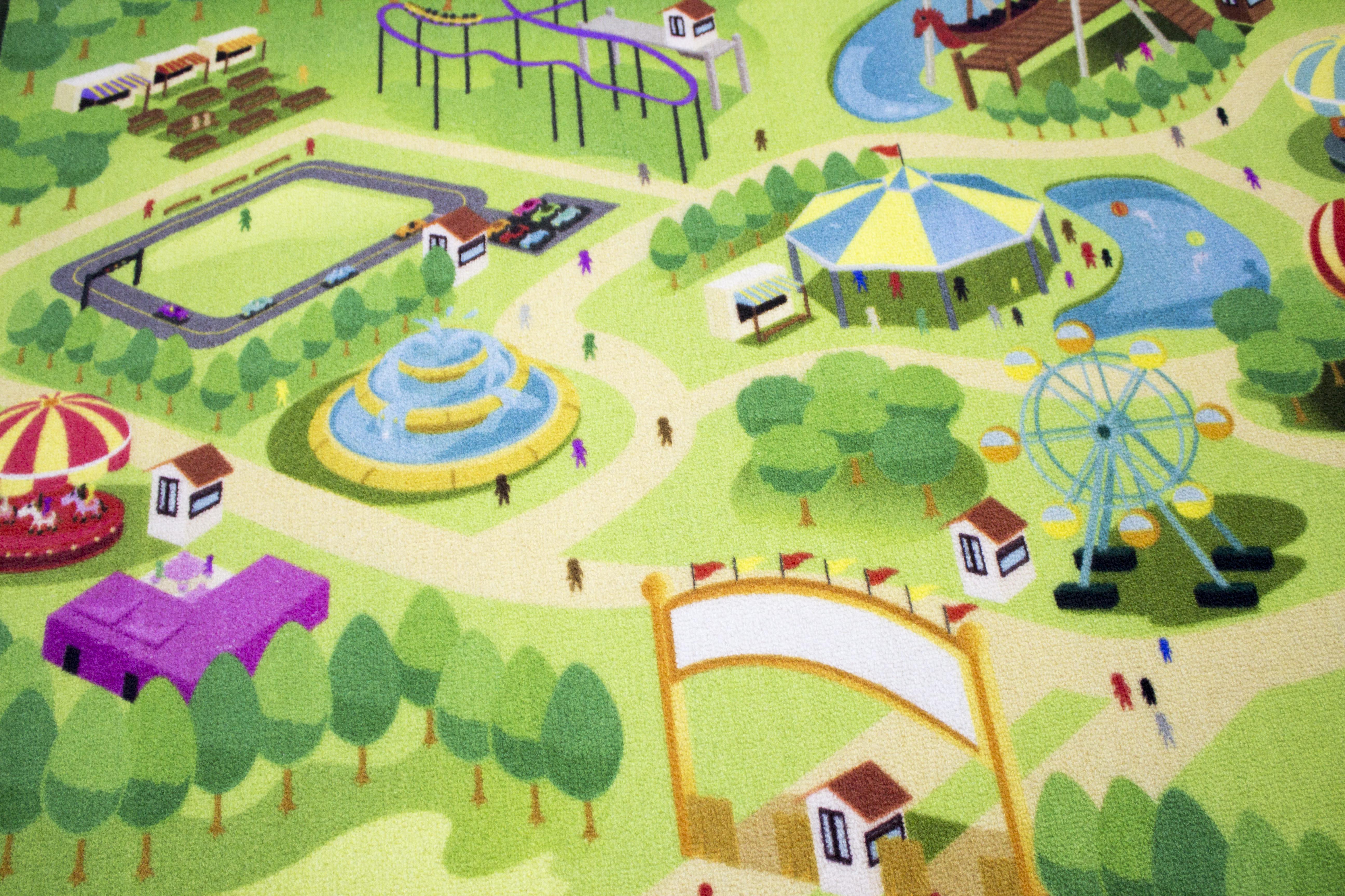 Коврик детский Аттракционы 100x150 см (24904801) - фото 4