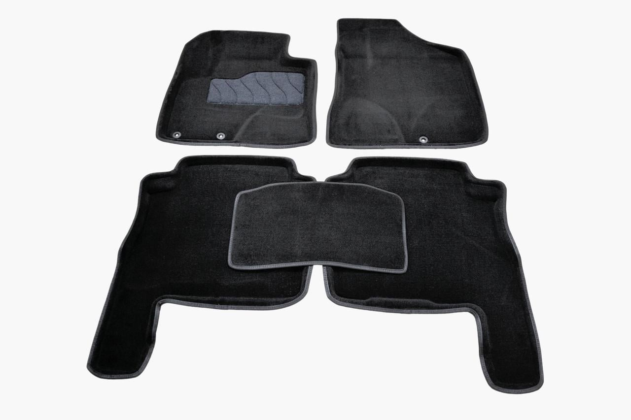 Коврики в салон ворсовые 3D Seintex Hyundai Santa Fe 2010-2012 5 шт. Черный 89338