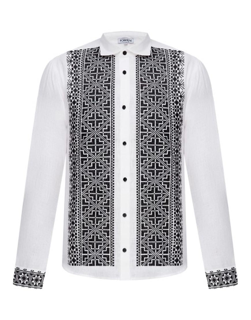 Сорочка чоловіча Хорив FOBERINI біла XL-XXL