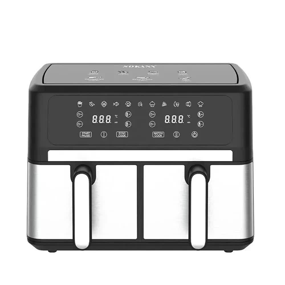 Аэрофритюрница Sokany SK-10041 5+5 л 3000 Вт (28206953)