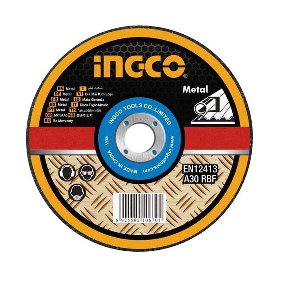 Диск отрезной INGCO по металлу абразивный 125х1,2x22,2 мм (MCD121251)