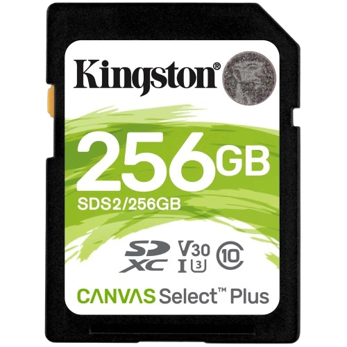 Карта памяти SDXC Kingston Canvas Select Plus 256 Гб Class 10 V30 (29424518)