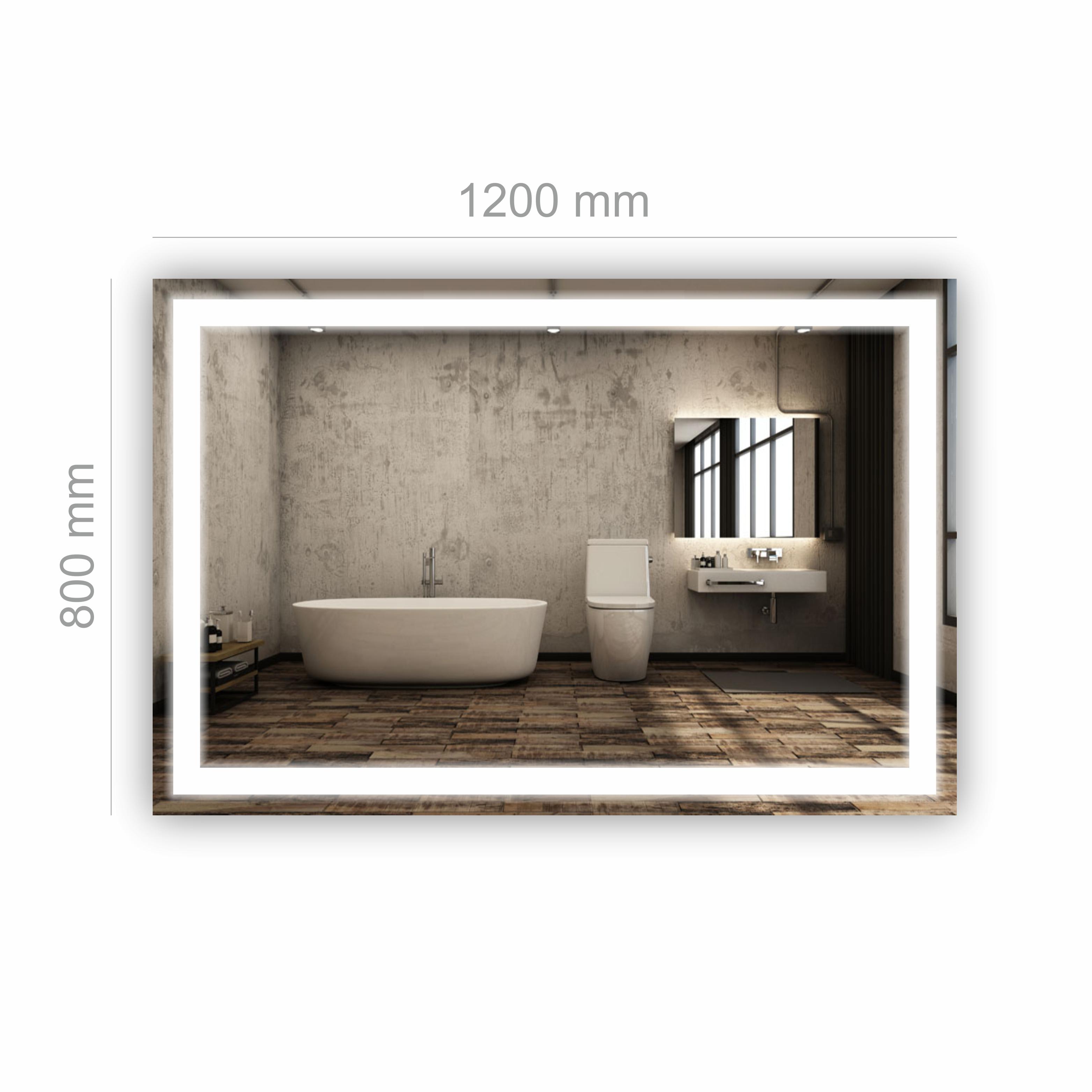Дзеркало з LED підсвічуванням 1200х800 мм (R-058) - фото 2