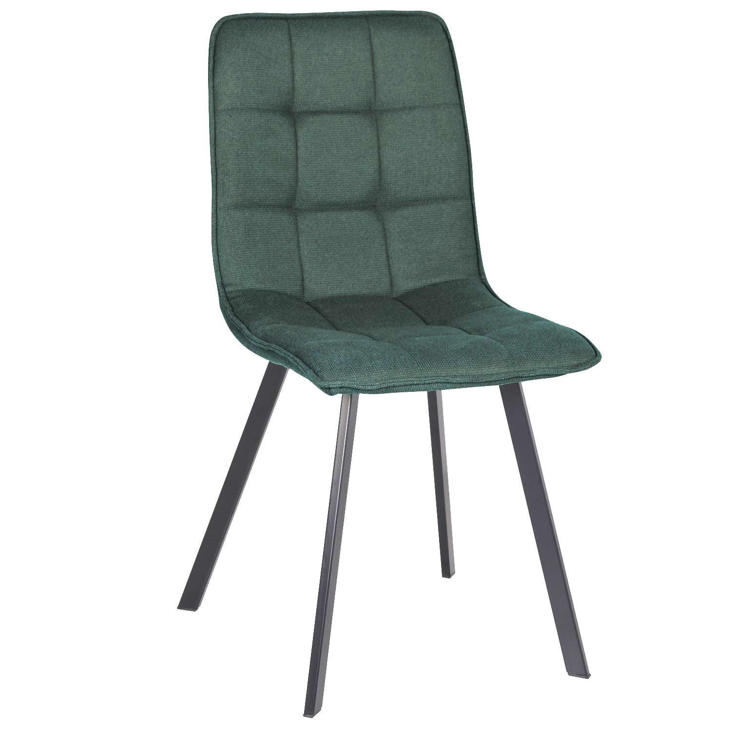 Стул кухонный Intarsio EARI TEX ткань Черный/Изумрудный (EARITEXEM)