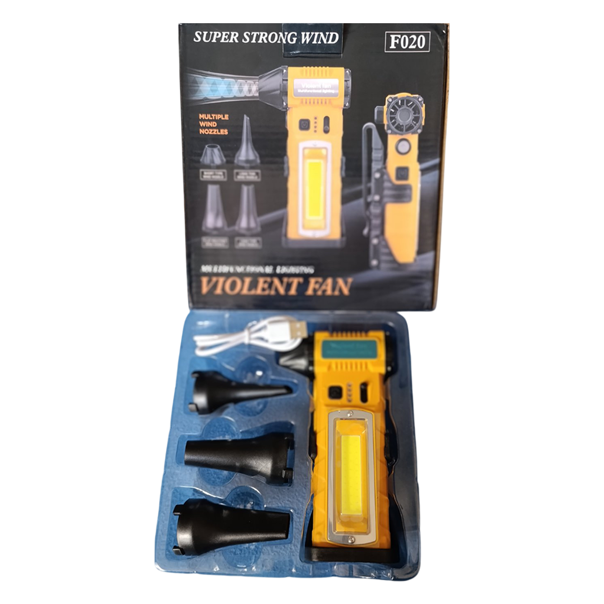 Турбовентилятор Violent Fan F020 8000 mAh Yellow/Black (110619) - фото 12