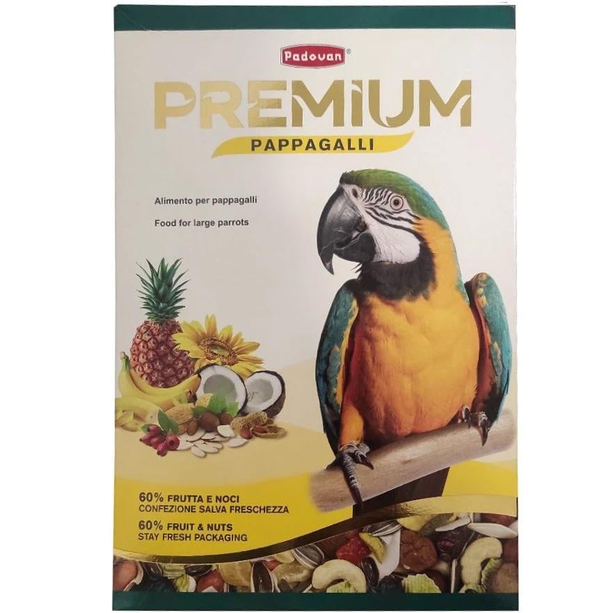 Корм комплексный Padovan Premium Pappagalli для крупных попугаев 500 г (PP00728)