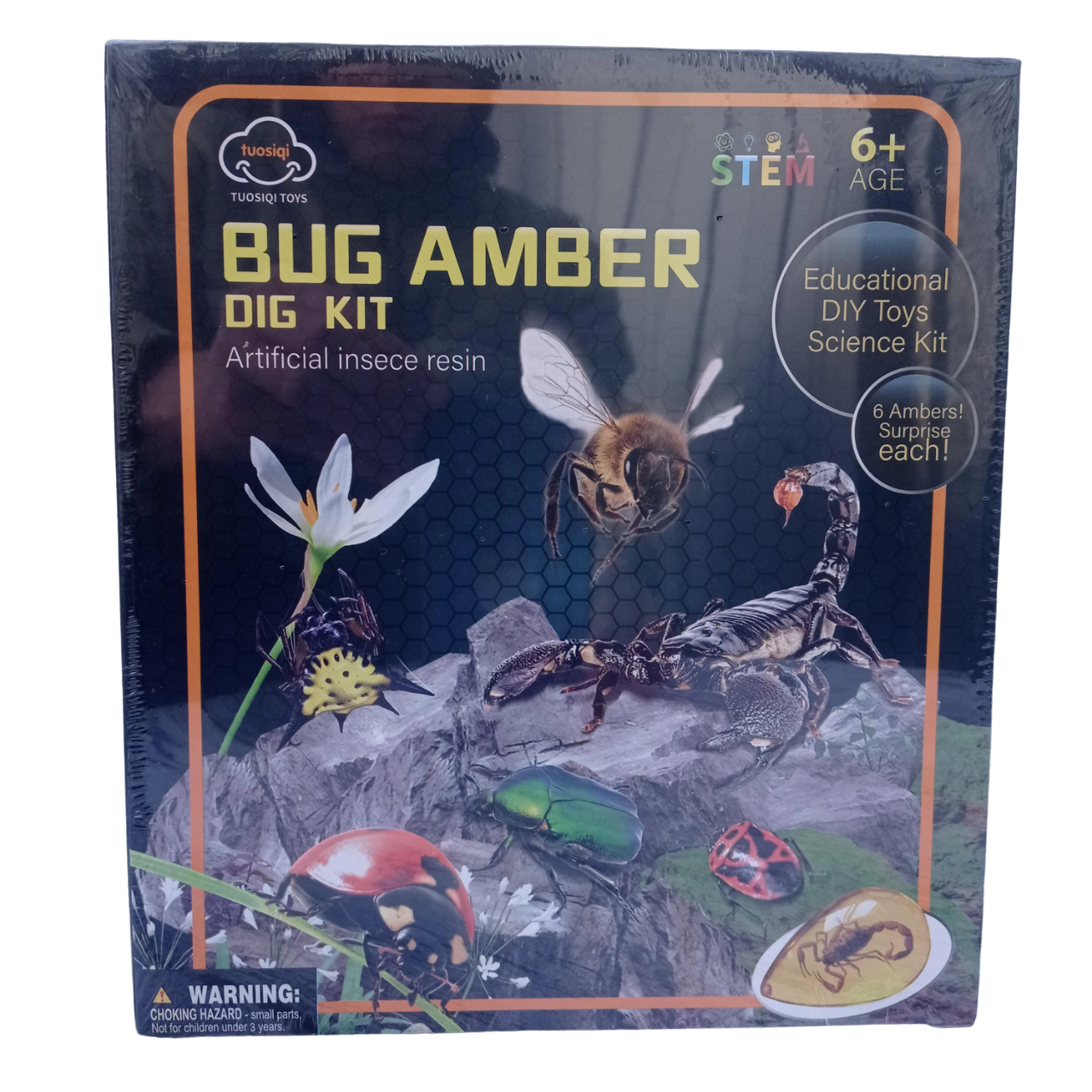 Набір археологічний для розкопок комах BUG AMBER