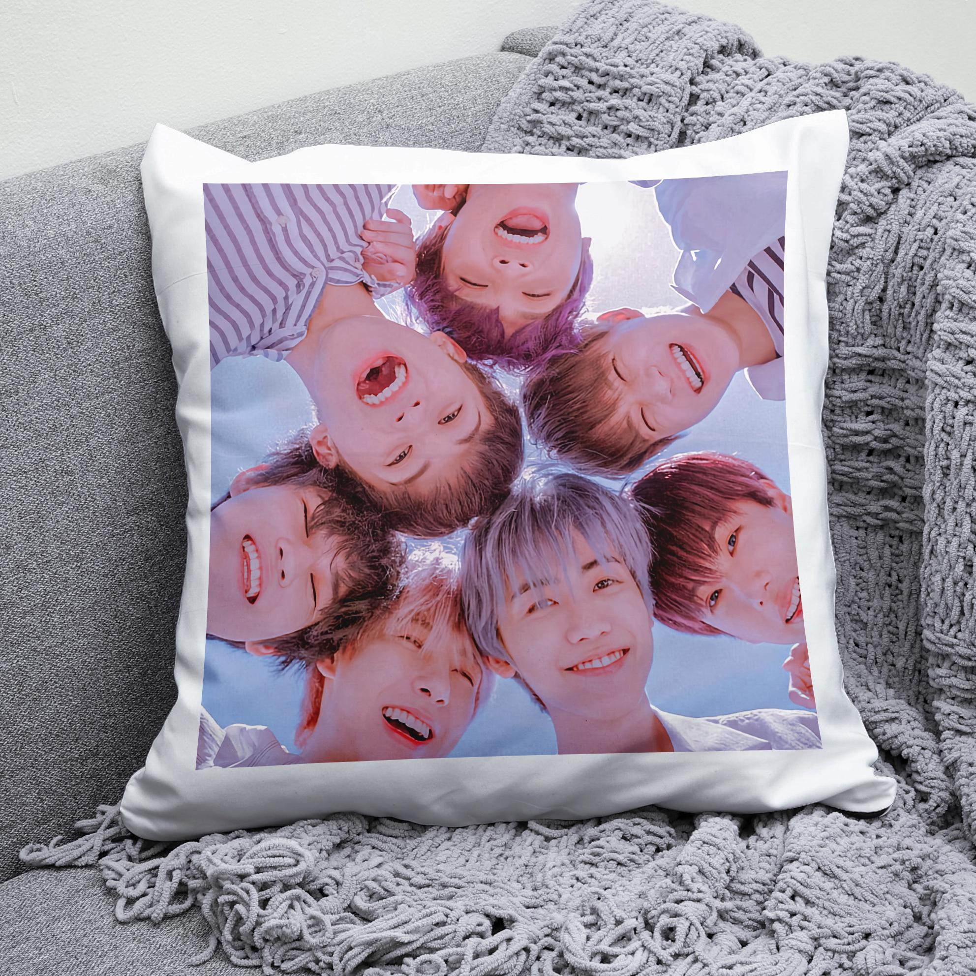 Плюшева подушка квадрат з принтом K-Pop NCT 127"2